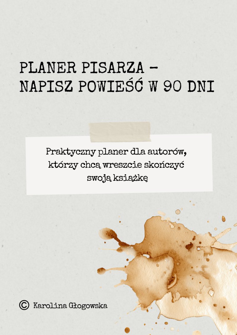 Planer Pisarza — okładka